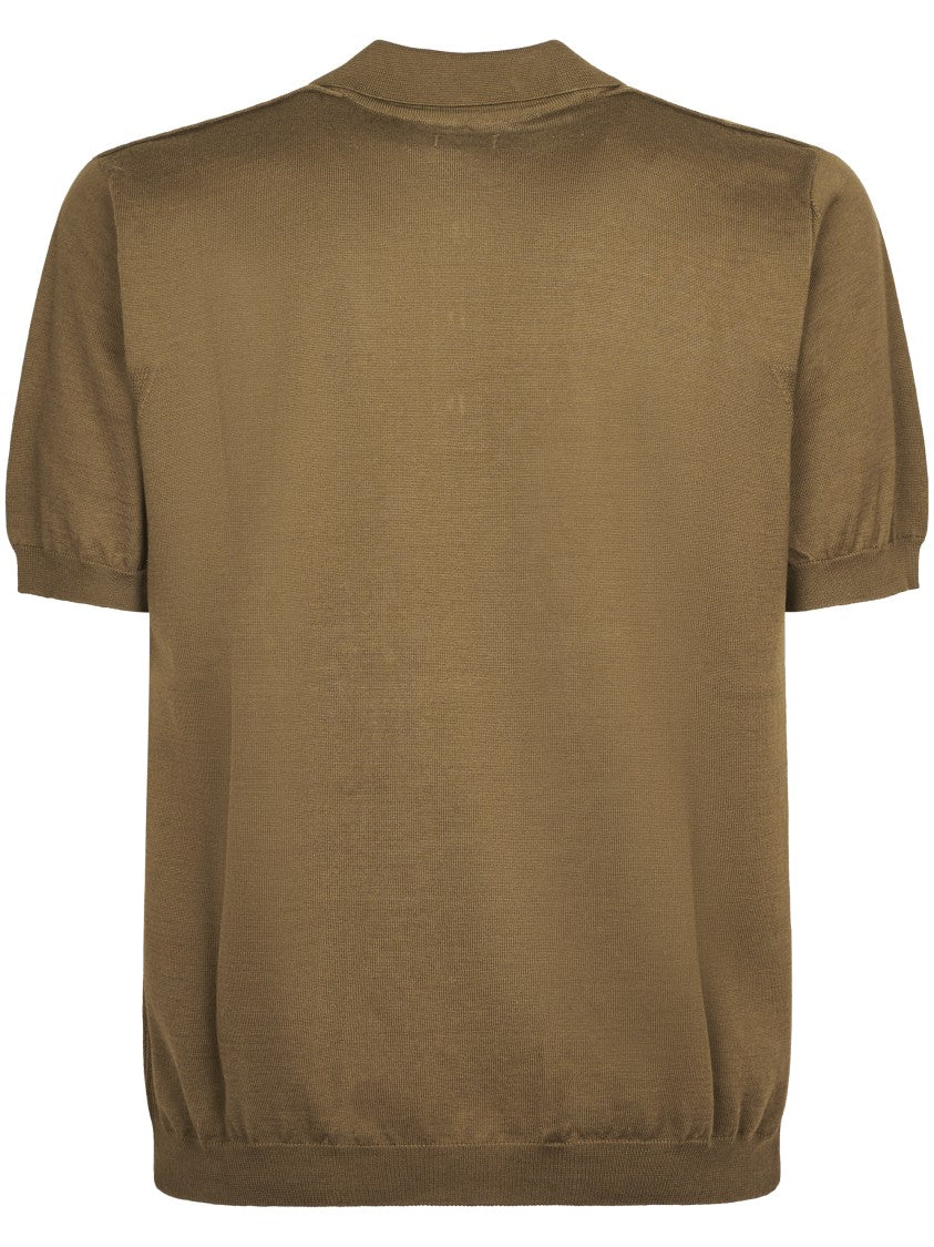 C.P. Company Cotton Sea Island Short Sleeve Polo Sweater