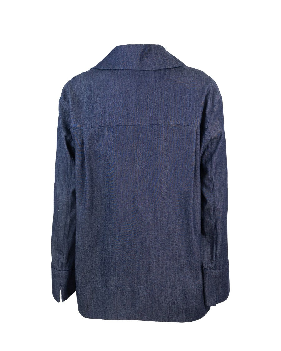 Max Mara Caterina Blue Shirt