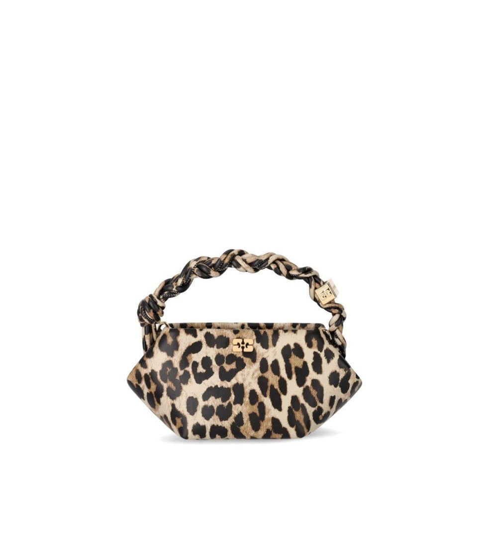 Ganni Bou Mini Animal Print Handbag