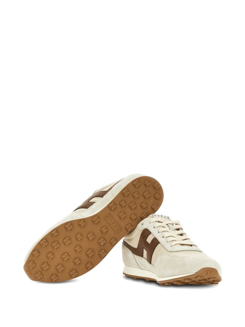Hogan Silk And Nylon Side Zip Sneakers