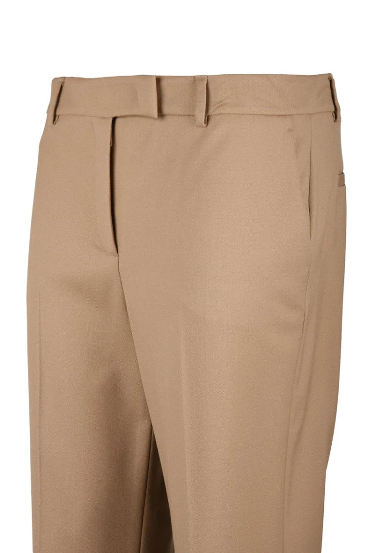 Ql2  Quelledue Straight Leg Pants Virgin Wool - Beige
