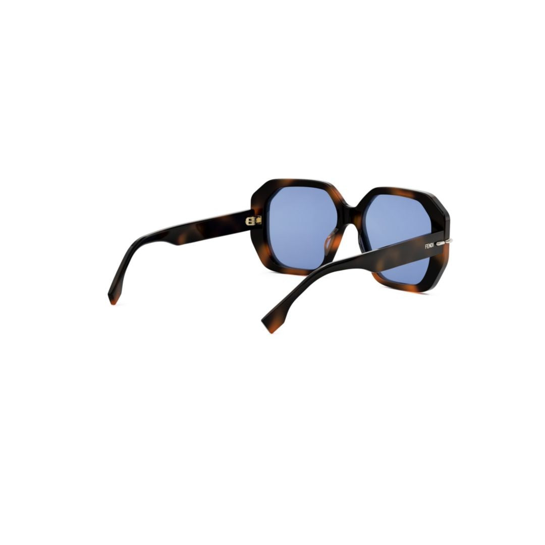 Fendi Fe40173i Oversized Geometric Tortoiseshell Sunglasses