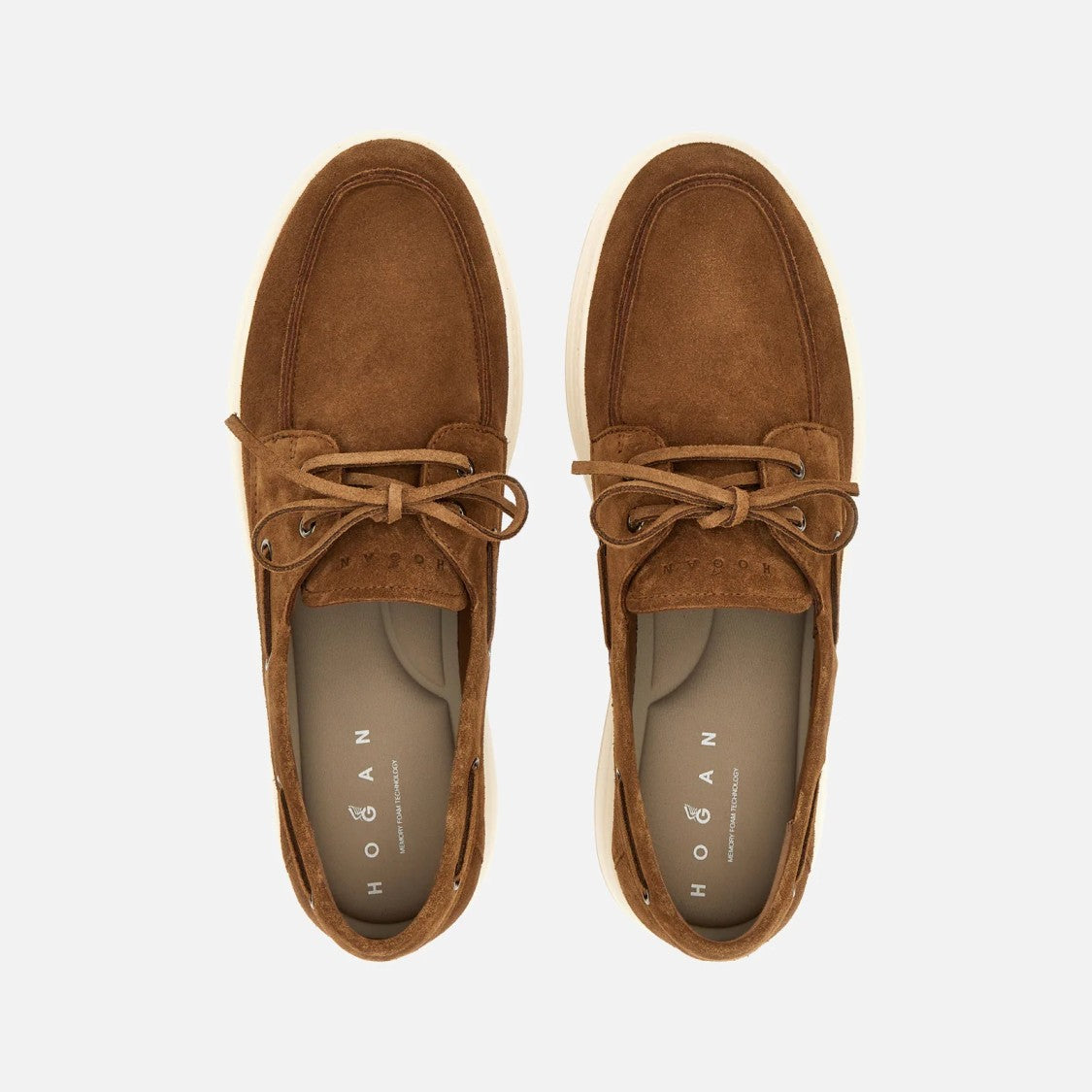 Hogan H668 Barca Loafers In Light Brown