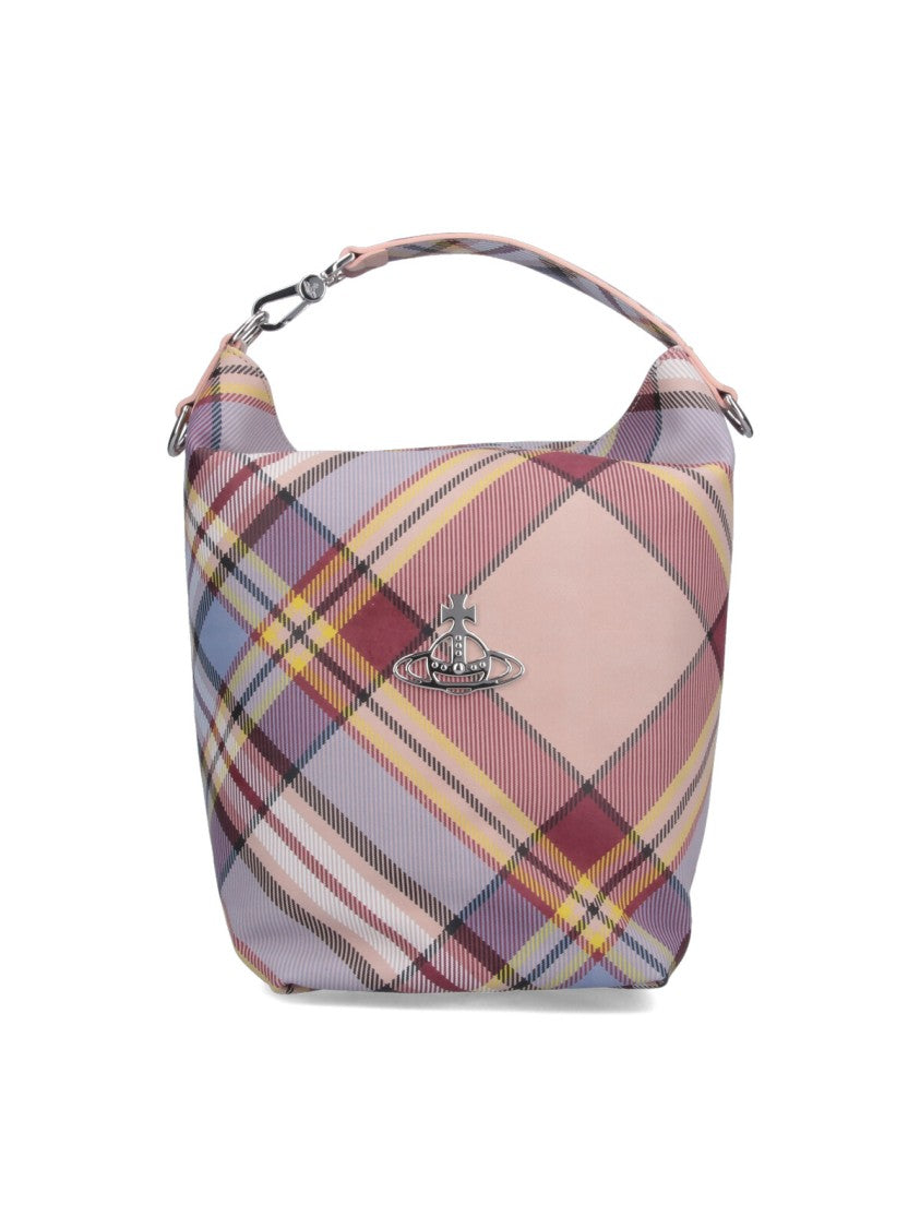 Vivienne Westwood Tartan Logo Bucket Bag – Multicolor