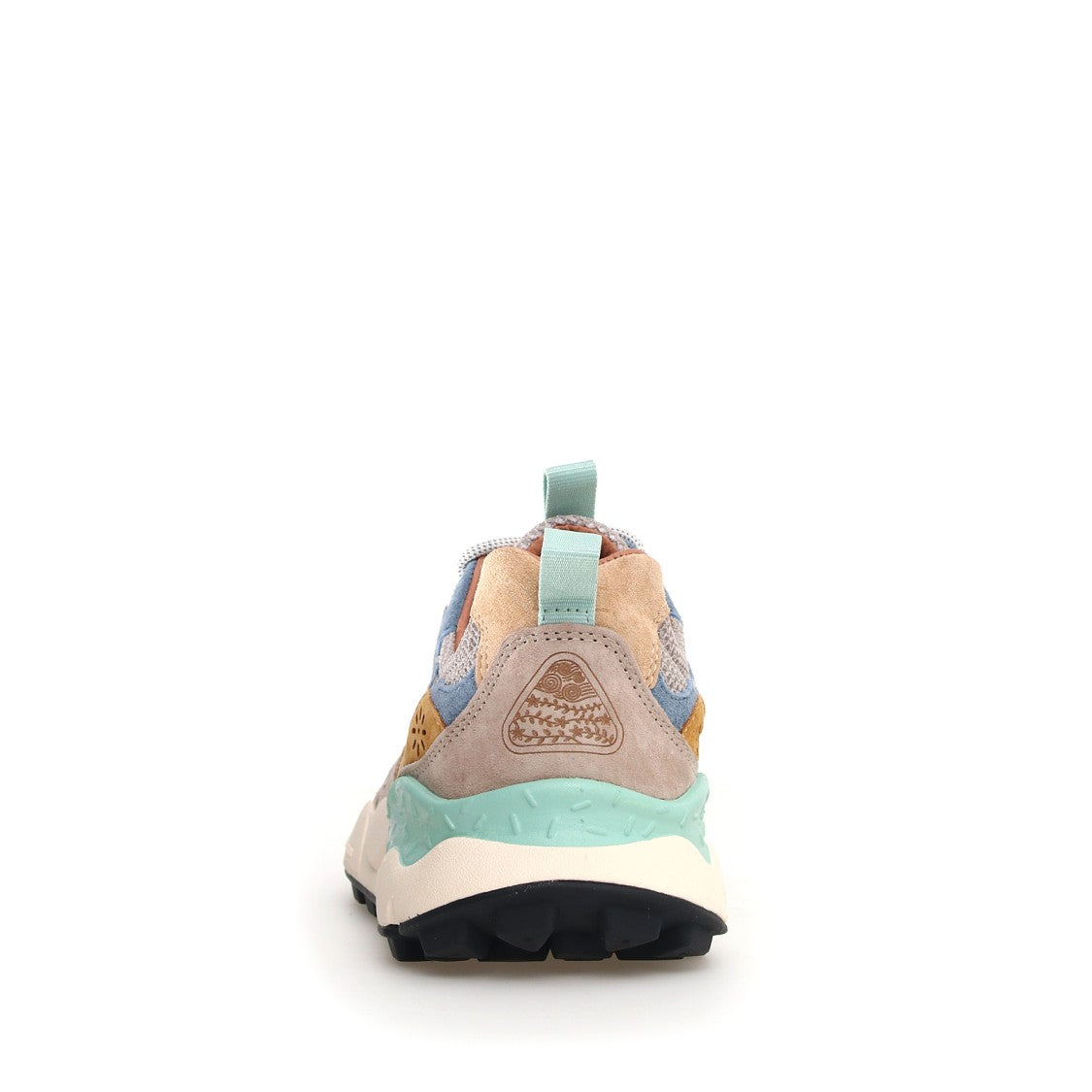 Flower Mountain Beige Suede With Matching Mesh Fabric Yamano Sneakers