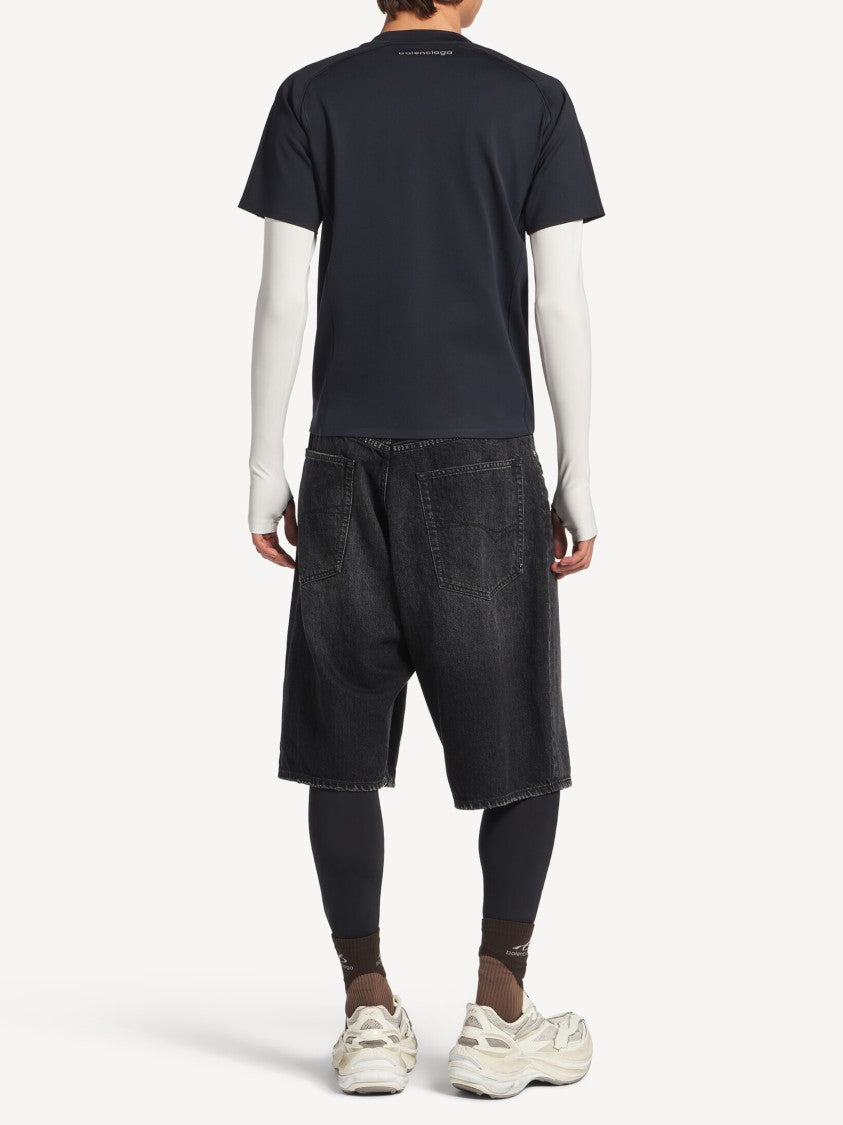 Balenciaga Layered Look Long Sleeve T-Shirt With Logo Detail
