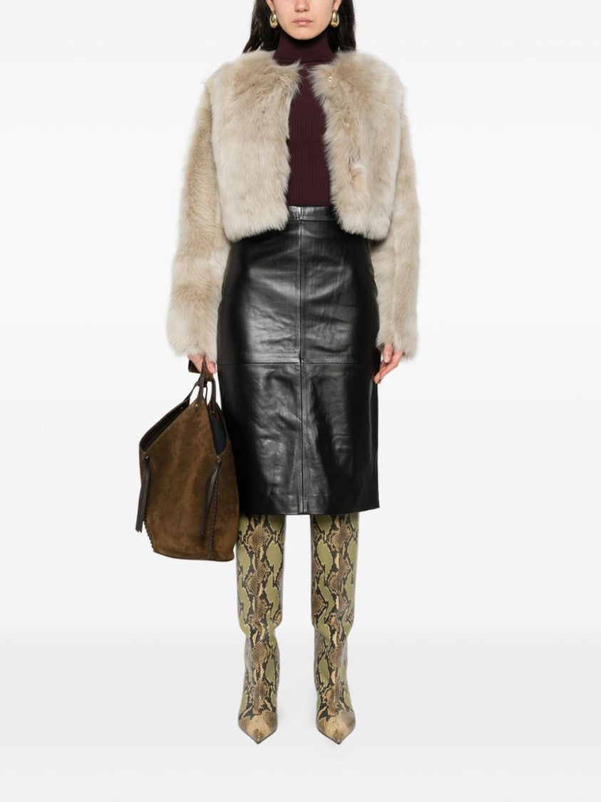 Elisabetta Franchi Bordeaux Fitted Sweater With Ribbed Texture