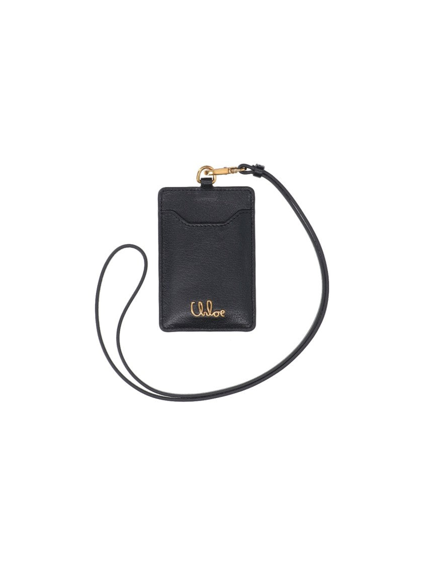 Chloé "Iconic" Cardholder – Black
