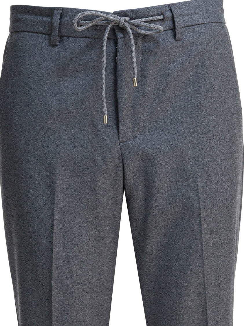 Briglia Tailored Grey Virgin Wool Blend Trousers