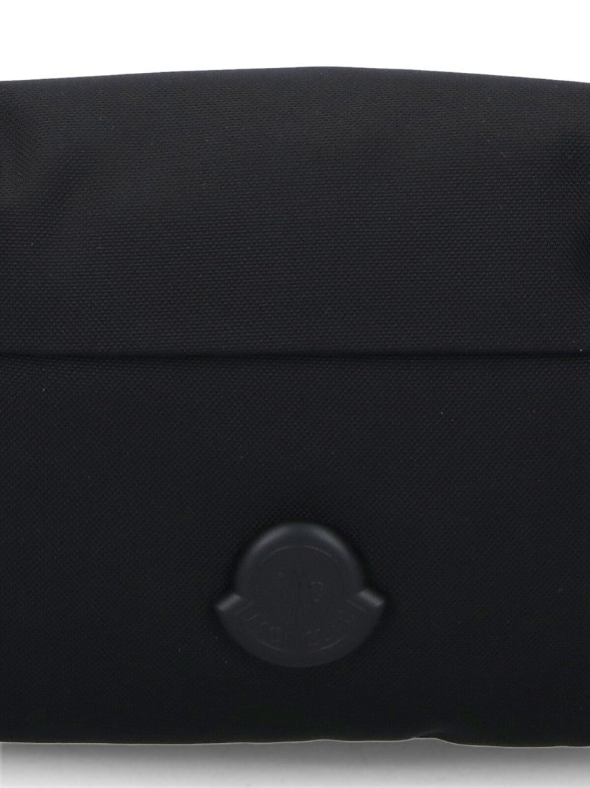 Moncler Black Durance Nylon Waist Bag