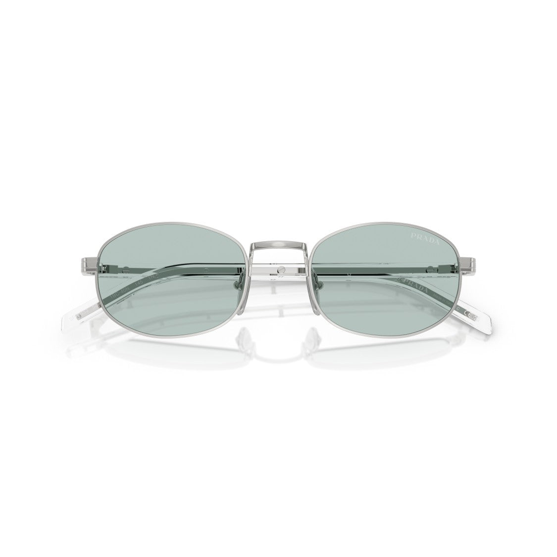 Prada 0Pr B53s Rectangular Steel Sunglasses