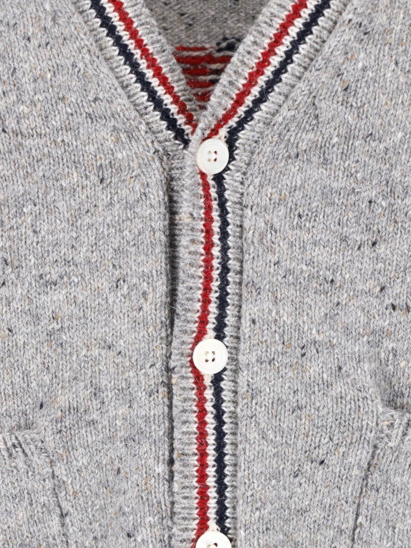 Thom Browne Grey Hector Wool-Blend Cardigan
