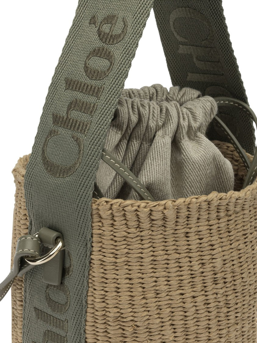 Chloé Compact Woven Paper Crossbody Bag
