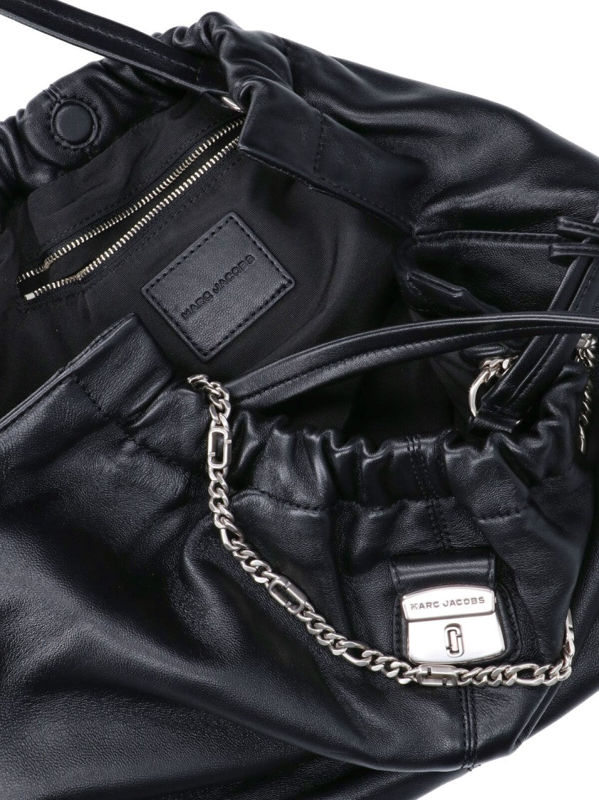 Marc Jacobs Black The Christina Gathered Lambskin Tote