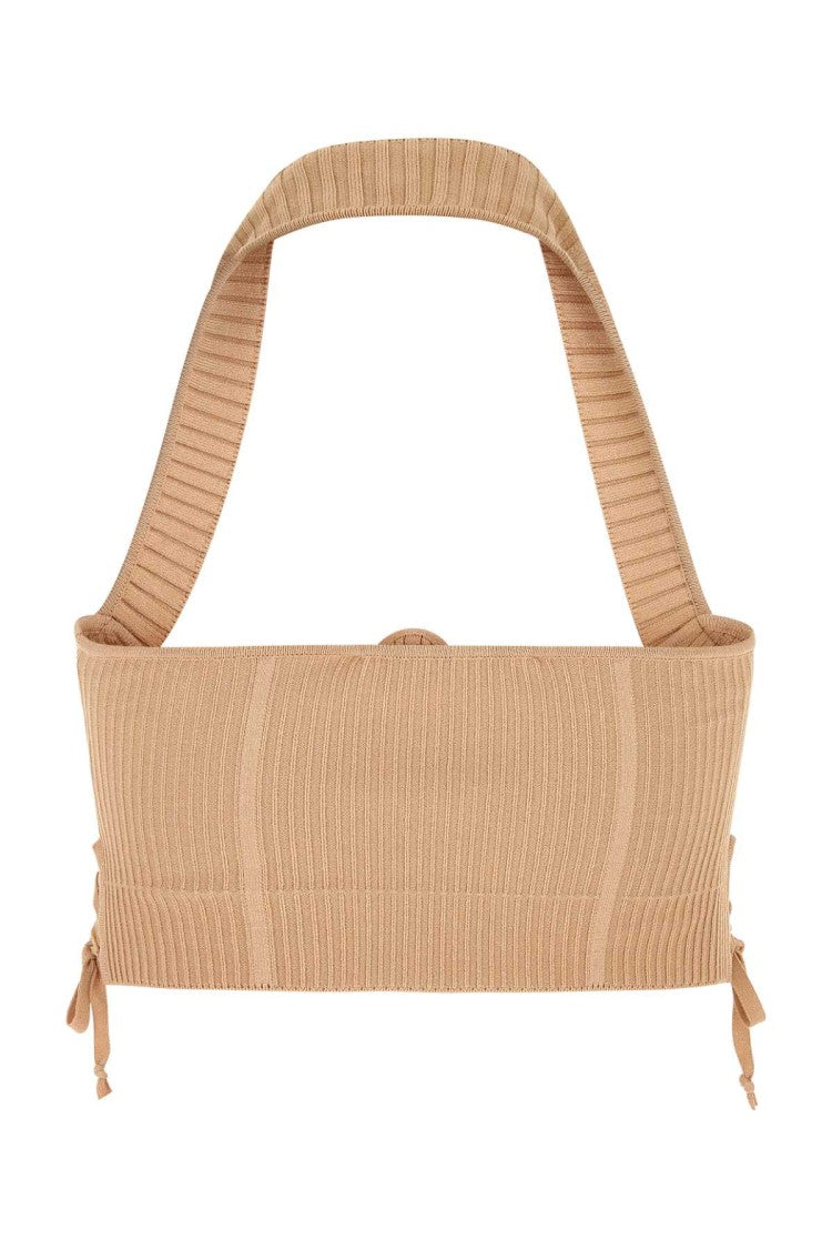 Andreâdamo Skin Pink Stretch Viscose Blend Bodice