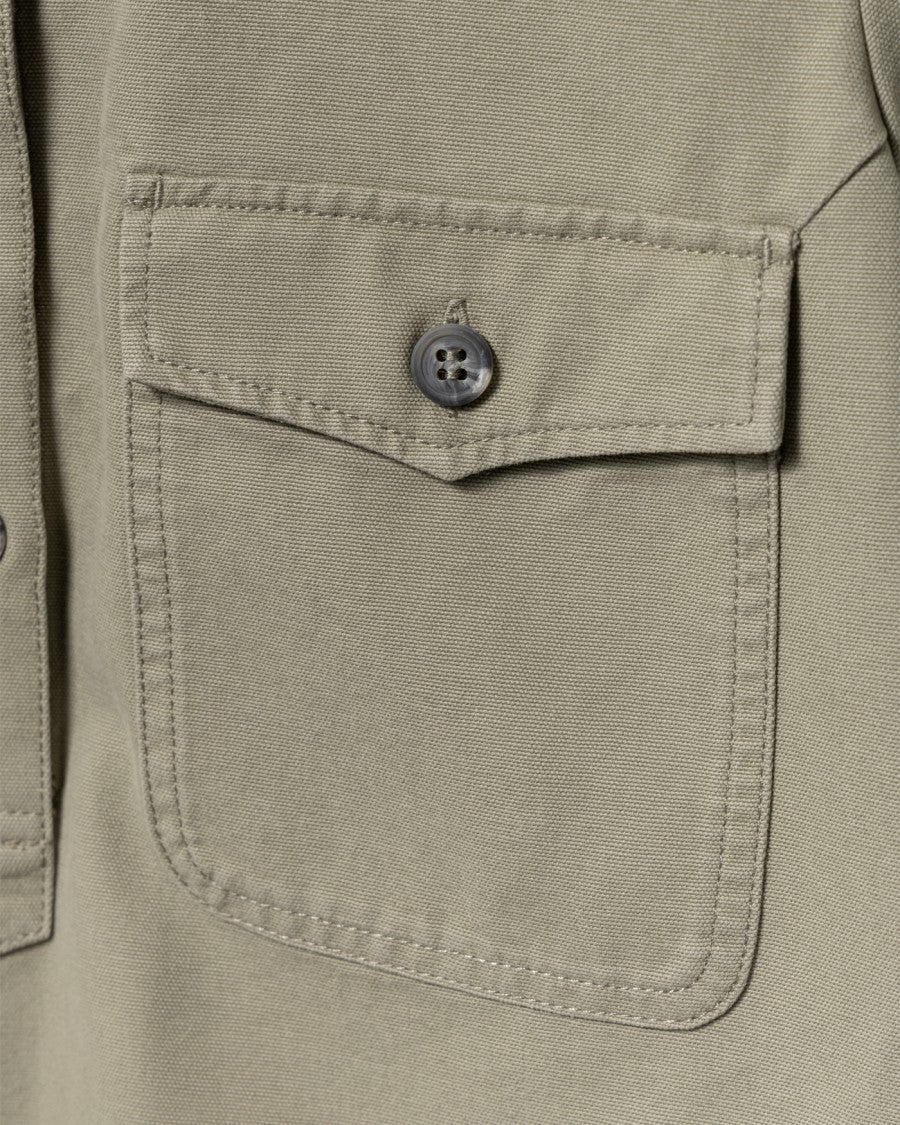 A.P.C. A-Line Dress With Front Button Placket