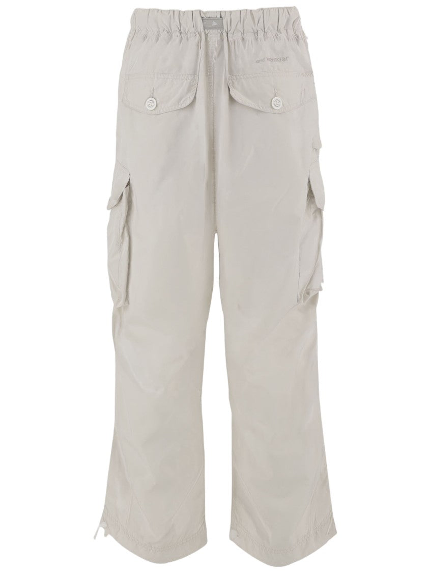 And Wander Technical Fabric Cargo Pants With Integrated Belt