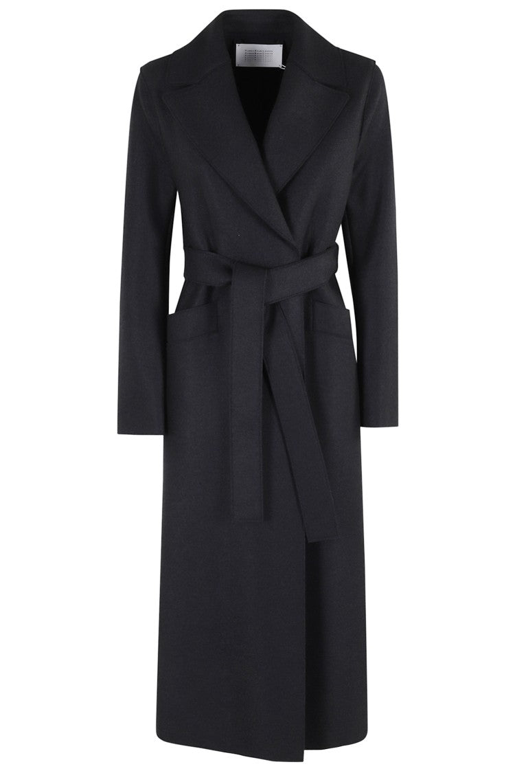 Harris Wharf London Tailored Dark Blue Maxi Coat