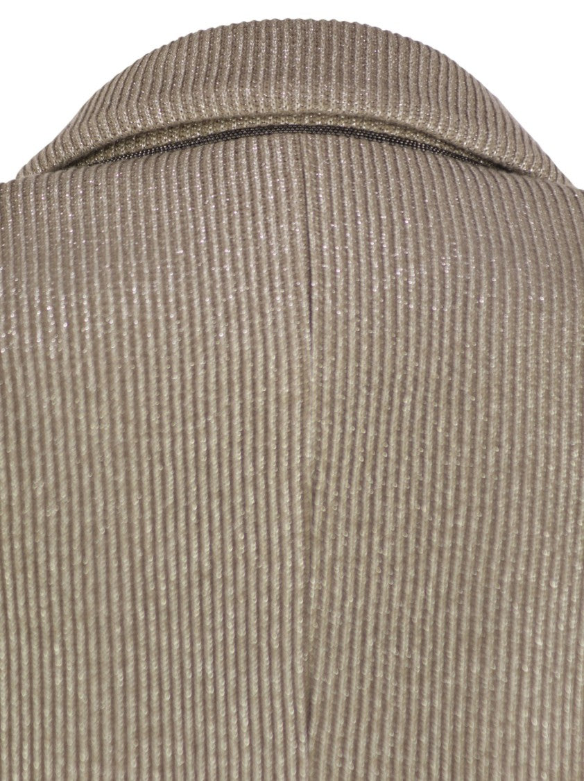 Brunello Cucinelli English Rib Cotton And Viscose Knitted Jacket