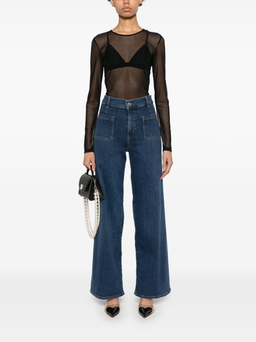 Frame Slim Palazzo Jeans