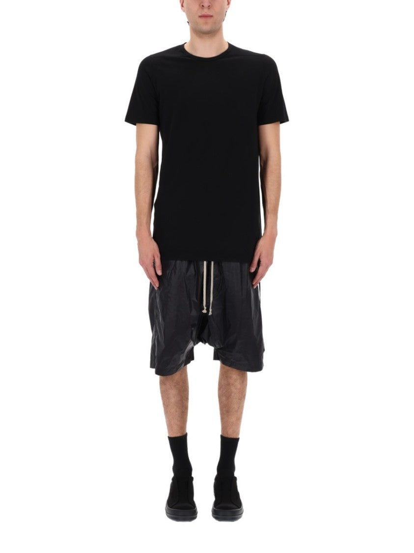 Drkshdw By Rick Owens Neutrals Level T Extended Strip T-Shirt