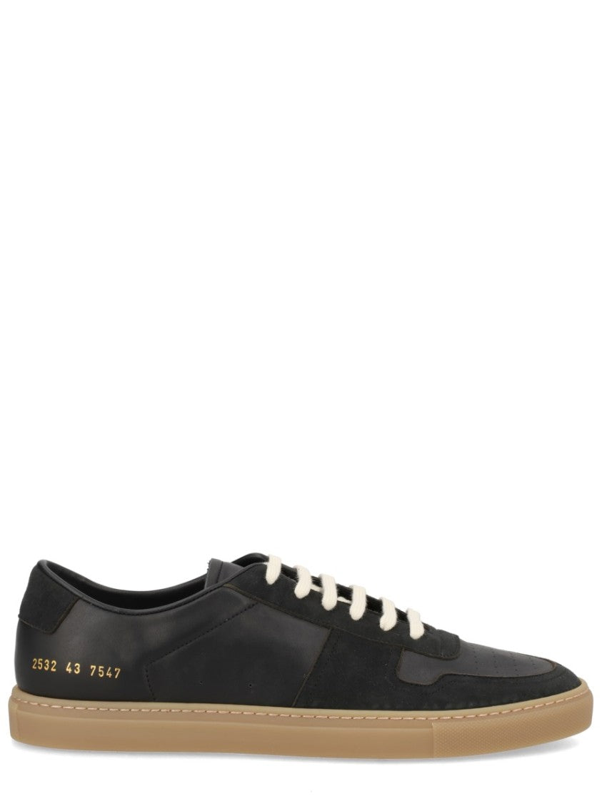 Common Projects Black Bball Suede Accents Low-Top Sneakers