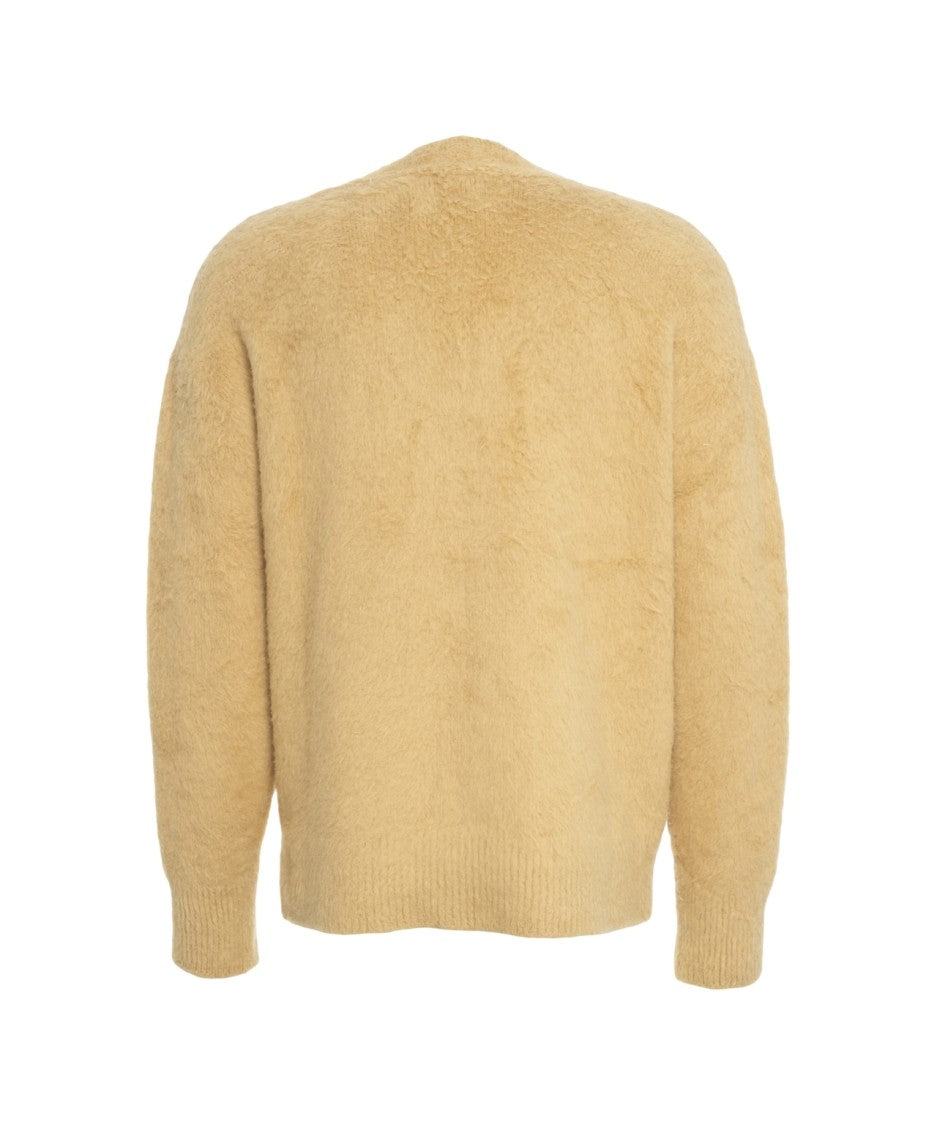 Roberto Collina Beige Textured Knit Cardigan