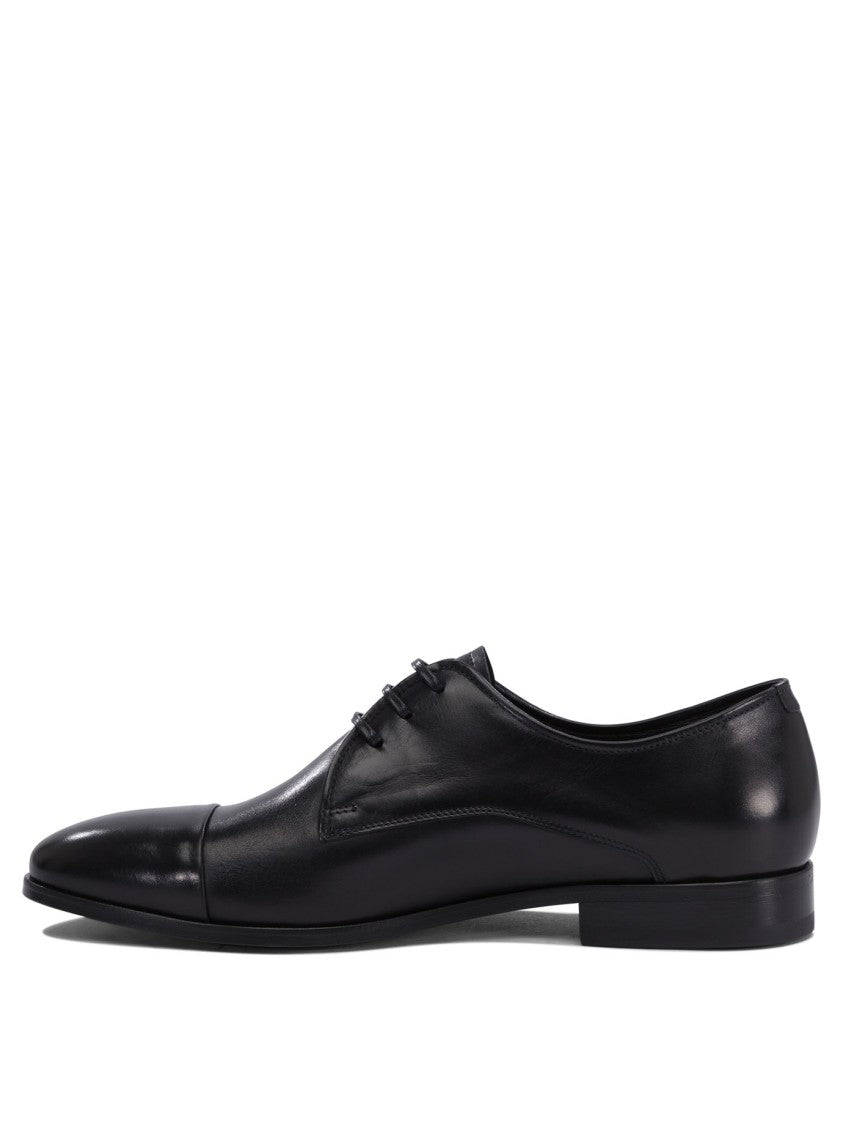 Fabi Cap-Toe Lace-Up Shoes With Polished Finish