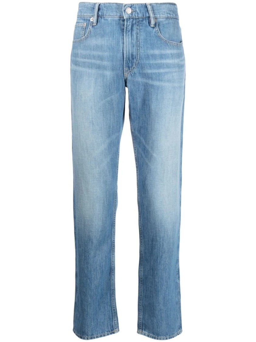 Ralph Lauren X Purple Label Fitted Light Blue Five-Pocket Slim Jeans
