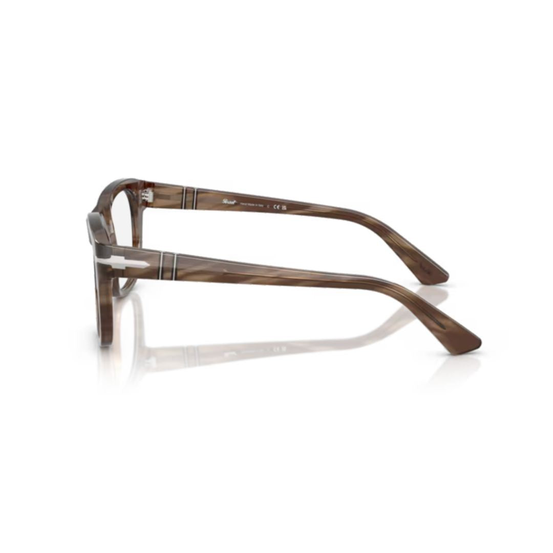 Persol 0Po3372v Rectangular Acetate Eyeglasses With Keyhole Bridge