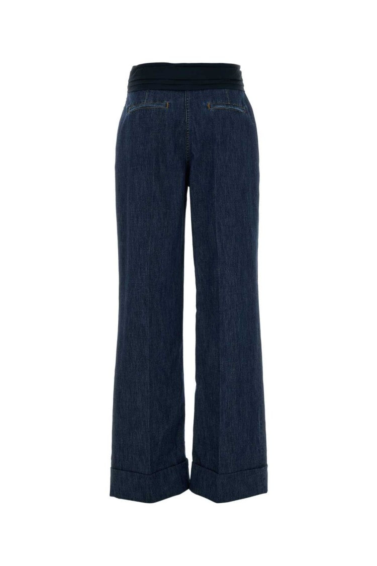 Valentino Garavani Wide-Leg Cropped Denim Jeans