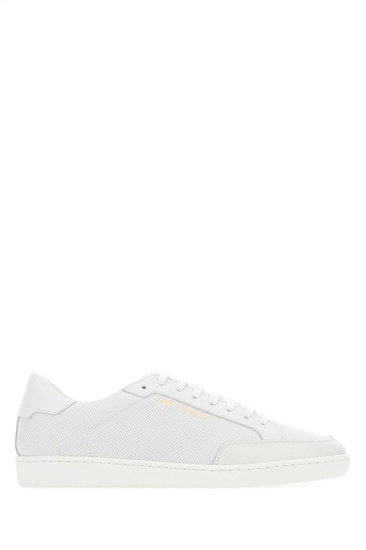 Saint Laurent White Leather Court Classic Sl/10 Sneakers