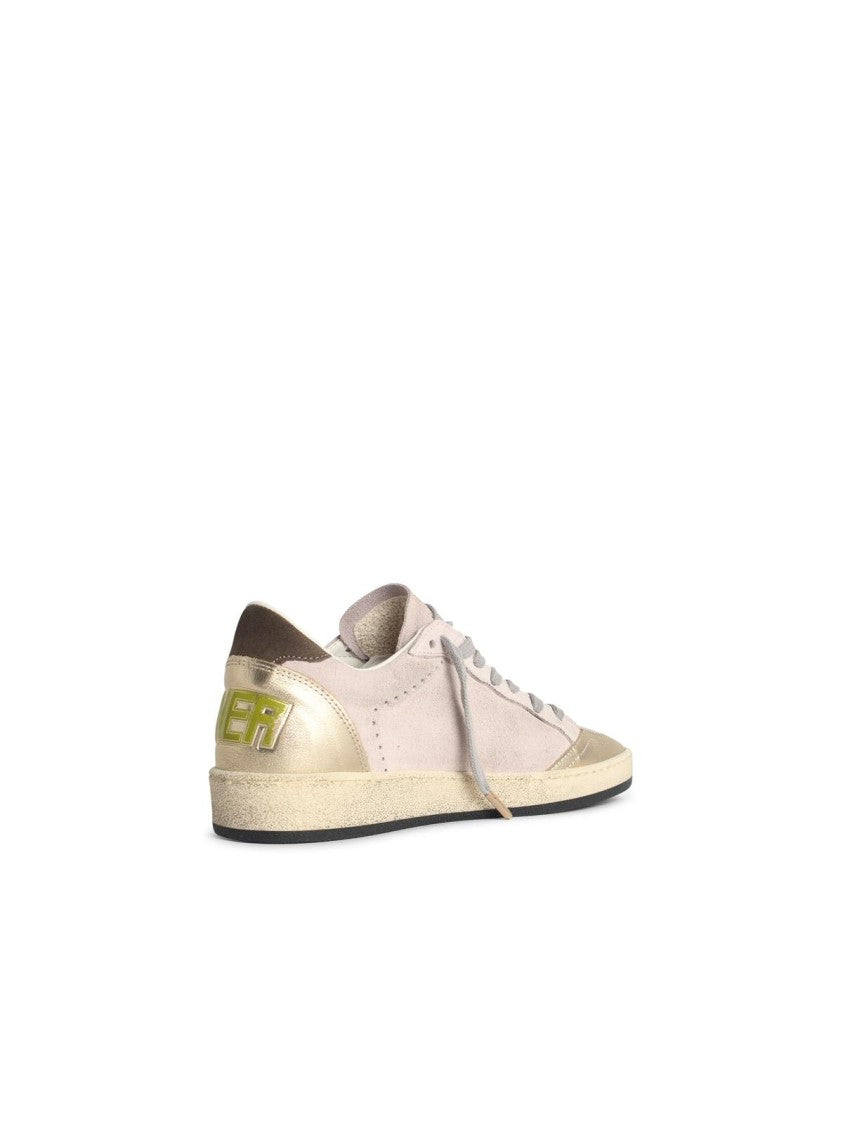 Golden Goose 'Ball-Star' Pink Suede Sneakers