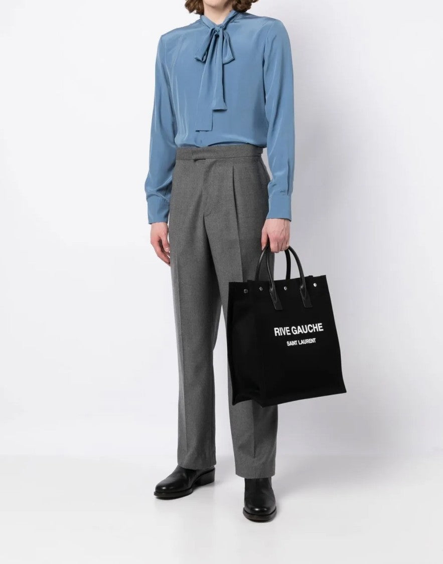 Saint Laurent Rive Gauche Logo Tote Bag
