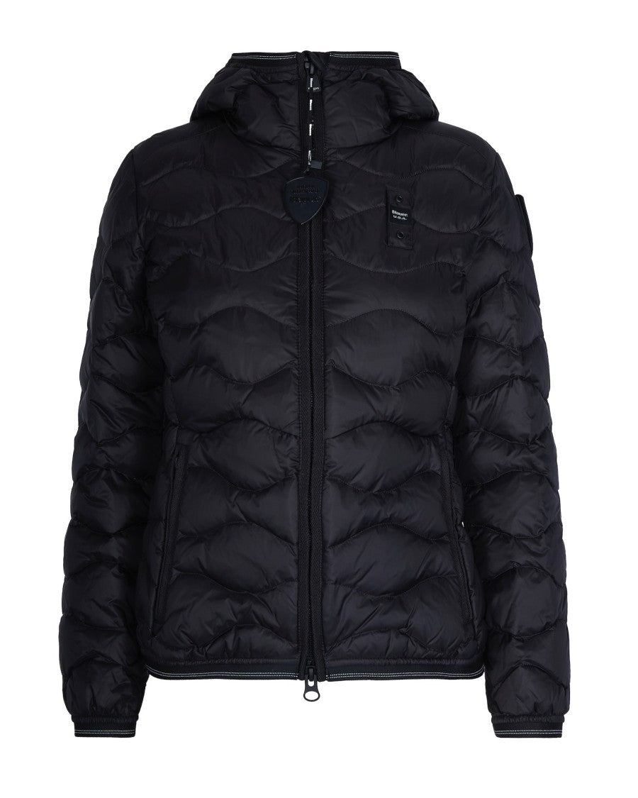 Blauer Black Camelia Quilted Water-Repellent Down Jacket