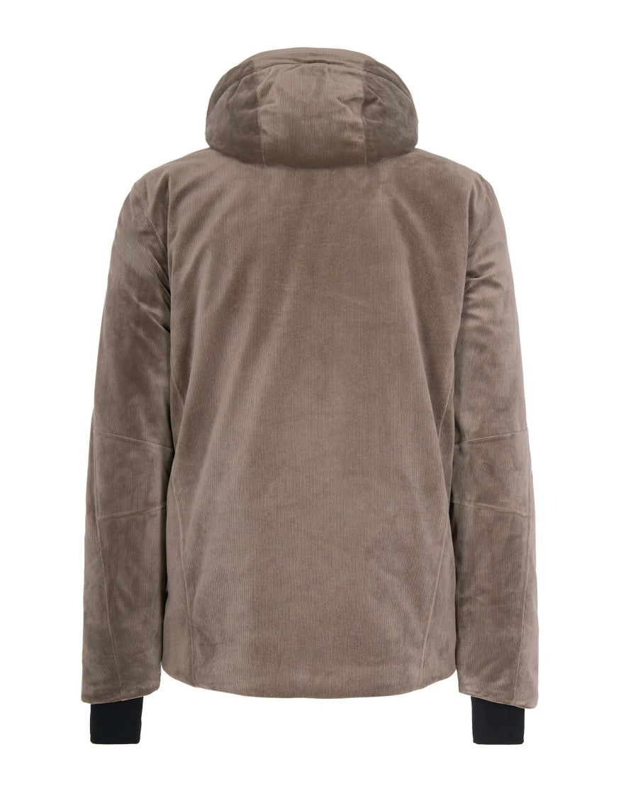 Rh+ Soft Texture Tobacco Velvet Jacket