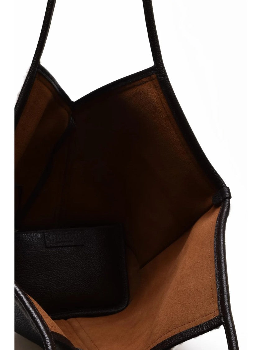 Hereu Brown Leather Shopper Bag