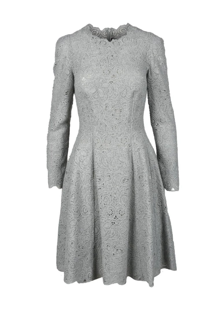 Ermanno Scervino Macramé Dress - Grey