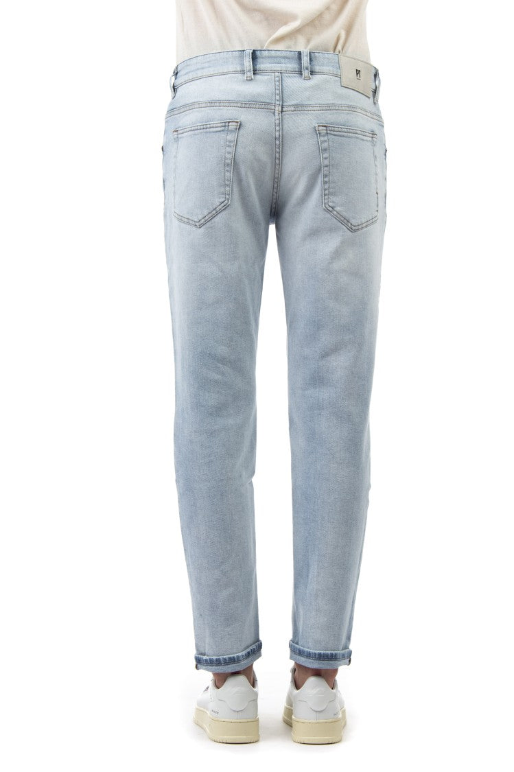 Pt Denim Light Wash Reggae Fit Jeans