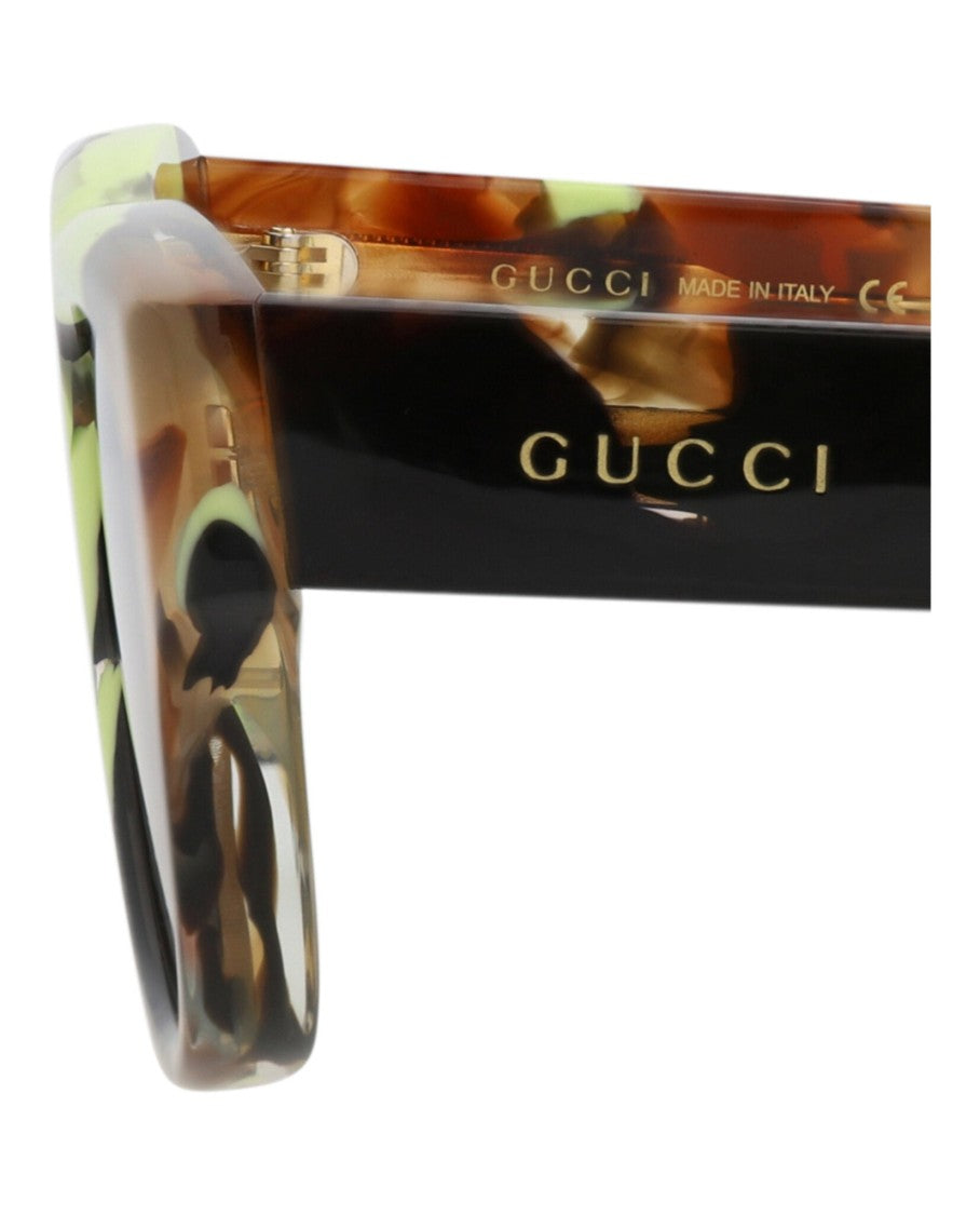 Gucci Square-Frame Sunglasses In Recycled Acetate With Multicolored Finish