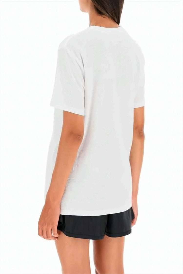 Isabel Marant Short-Sleeved Crew Neck T-Shirt With Graphic Logo