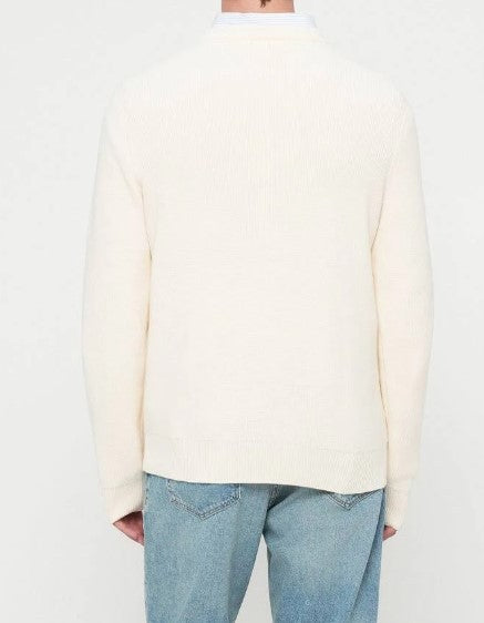 Tommy Hilfiger Crewneck Cotton Sweater With Bold Logo Graphic