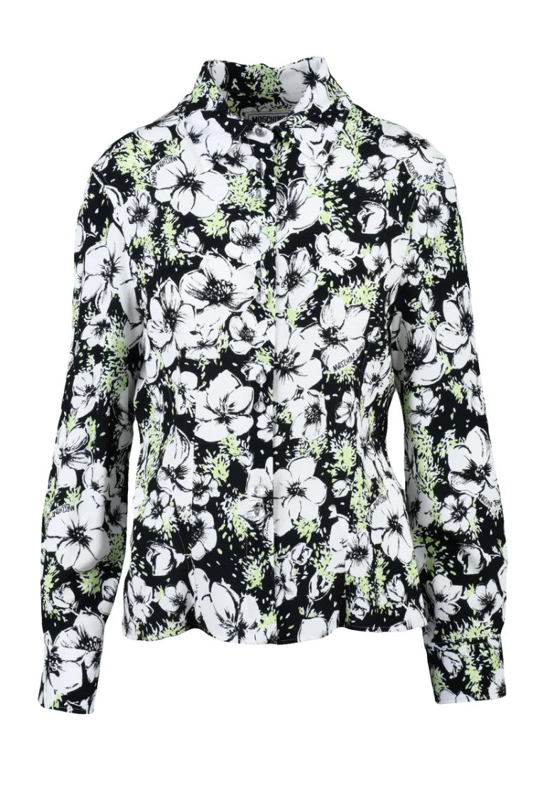 Mo5ch1no Jeans Jeans Viscose Shirt - Black/White
