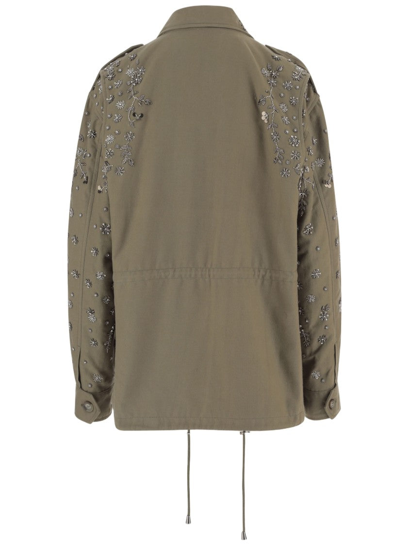 Novelle Embroidered Cotton Jacket With Appliqués