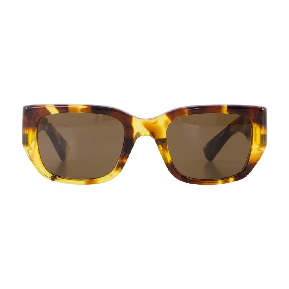 Bottega Veneta Brown Acetate Frame Sunglasses With Clean Lines