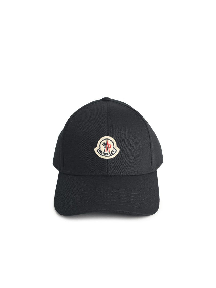 Moncler Black Cotton Cap