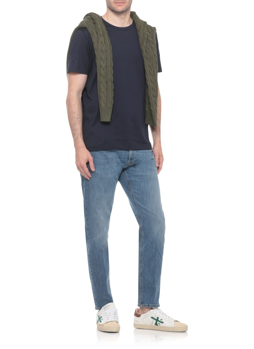 Dondup Blue Dian Buttons Fastening Jeans