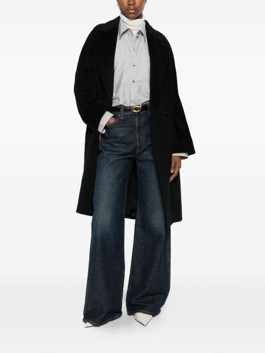 Max Mara Tailored Black Coat With Structured Fit