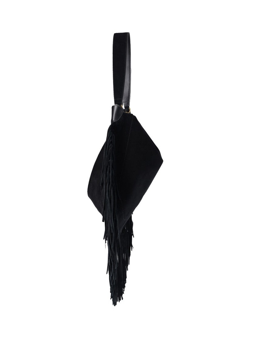 Isabel Marant Medium Suede Bag With All-Over Fringe