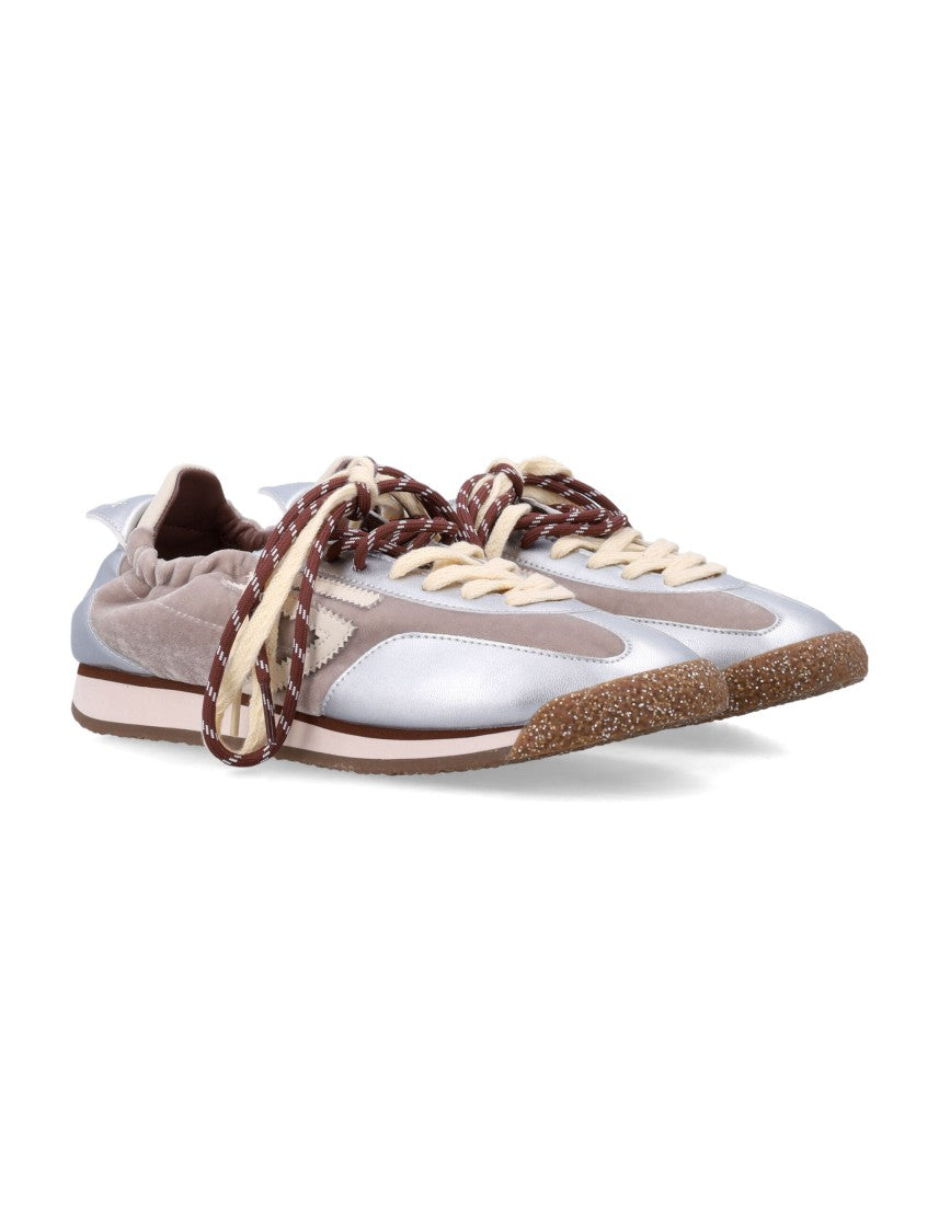 Puraai Panther Velvet Suede Silver Detail Sneakers